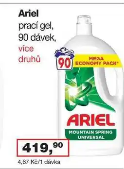 Ráj drogerie Ariel 90 dávek nabídka