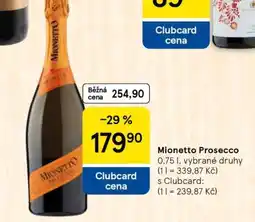 Tesco Mionetto Prosecco nabídka