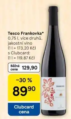 Tesco Tesco Frankovka nabídka