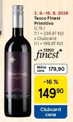 Tesco Tesco Finest Primitivo nabídka