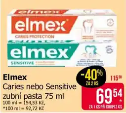 Teta Elmex Caries nebo Sensitive nabídka