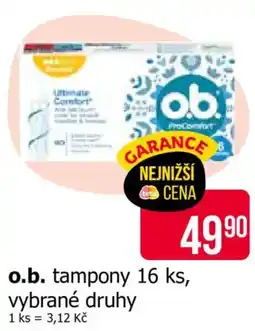 Teta o.b. tampony nabídka