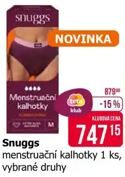 Teta Snuggs menstruační kalhotky nabídka