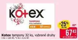 Teta Kotex tampony nabídka