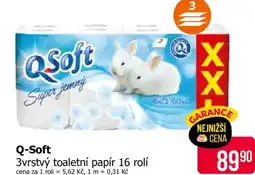 Teta Q-Soft 3vrstvý toaletní papír nabídka