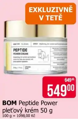 Teta Bom peptide power pleťový krém nabídka