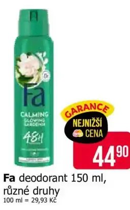 Teta Fa deodorant nabídka