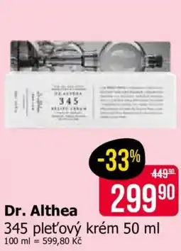 Teta Dr. Althea 345 pleťový krém nabídka