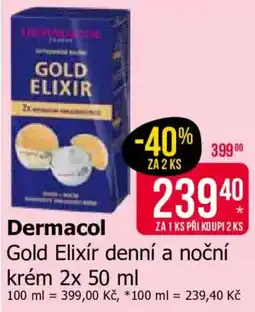 Teta Dermacol Gold Elixir denní a noční krém nabídka