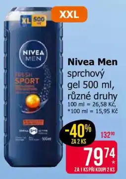 Teta Nivea Men sprchový gel nabídka