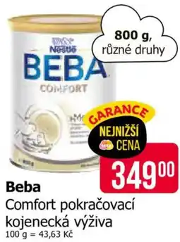 Teta Beba Comfort pokračovací kojenecká výživa nabídka