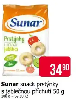 Teta Sunar snack prstýnky s jablečnou příchutí nabídka