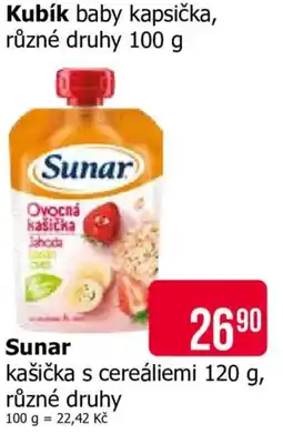 Teta Sunar kašíčka s cereáliemi nabídka