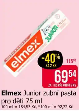 Teta Elmex Junior zubní pasta nabídka