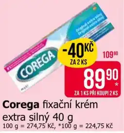 Teta Corega fixační krém nabídka