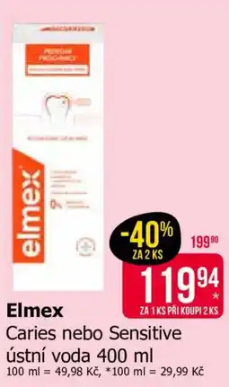 Teta Elmex Caries nebo Sensitive ústní voda nabídka