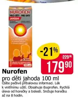 Teta Nurofen pro děti jahoda nabídka