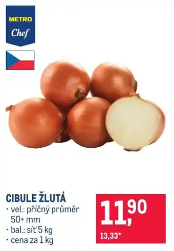 Metro Chef Cibule žlutá