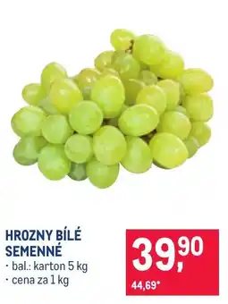Makro Hrozny bílé semenné nabídka