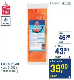 Makro Fine Life losos porce nabídka