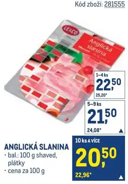 Makro Leaco anglická slanina nabídka