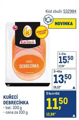 Makro Kuřecí debrecínka nabídka