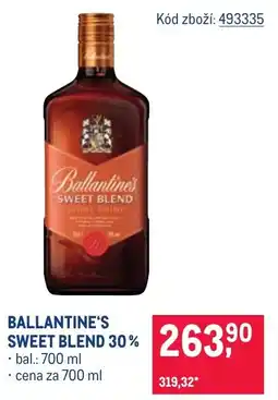 Makro Ballantine's sweet blend nabídka
