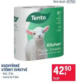 Makro Tento kučyňské utěrky 3vrstvé nabídka