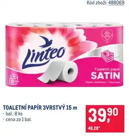 Makro Linteo toaletní papír satín nabídka