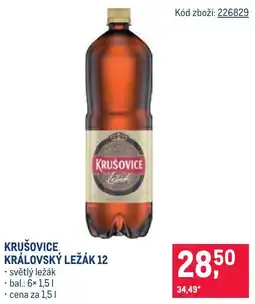 Makro Krušovice královský ležák 12 nabídka