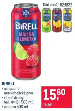 Makro Birell malina & limetka nabídka