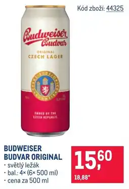 Makro Budweiser Budvar Original nabídka