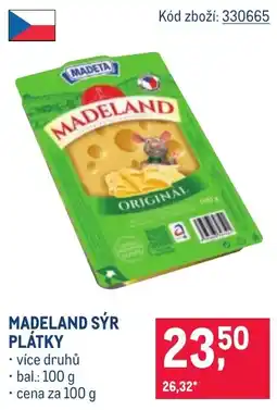 Makro Madeland sýr plátky nabídka