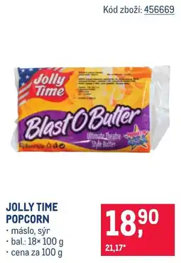 Makro Jolly Time Popcorn nabídka
