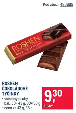 Makro Roshen čokoládové tyčinky nabídka