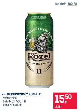 Makro Velkopořovický Kozel 11 nabídka