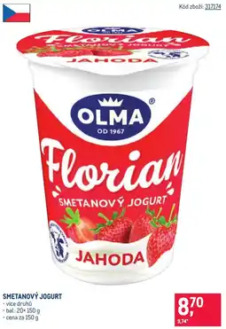 Makro Olma florían smetanový jogurt jahoda nabídka