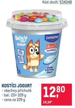 Makro Danone kostíči jogurt nabídka