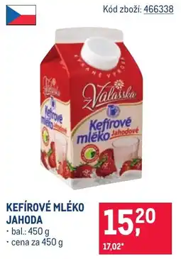 Makro Valasska kefírové mléko jahoda nabídka