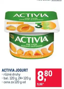 Makro Activia jogurt nabídka