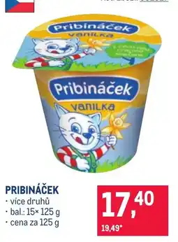 Makro Pribináček vanilka nabídka