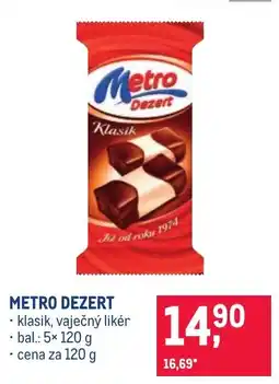 Makro Metro dezert klasik vaječný likér nabídka
