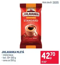 Makro Jihlavanka mletá káva nabídka