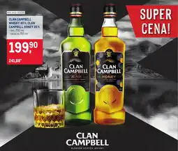 Makro Clan Campbell whisky 40%, Clan Campbell honey 35% nabídka