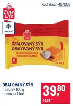Makro Fine Life obalovaný sýr nabídka