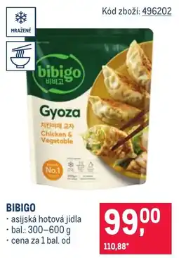 Makro Bibigo gyoza nabídka