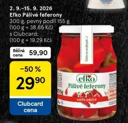 Tesco efko Pálivé feferony nabídka