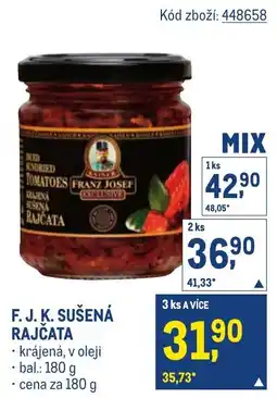 Makro F. J. K. sušená rajčata nabídka