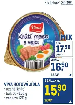 Makro Viva krůtí maso s vejci nabídka