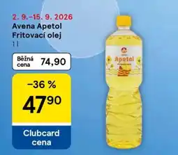 Tesco Avena Apetol Fritovací olej 1l nabídka